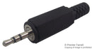 LUMBERG KLS 13 Phone Audio Connector, 3 Contacts, Plug, 2.5 mm, Cable Mount, Nickel Plated Contacts, Plastic Body