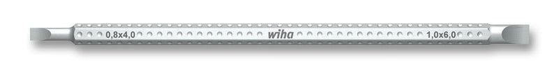 WIHA 284 SL4.0/6.0 Screwdriver Blade, Reversible, Hexagon, System-6, Slotted, 4/6mm x 150mm