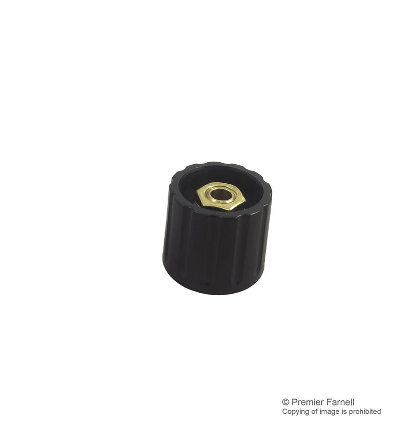 ELMA 020-4420 Knob, Round Shaft, 6 mm, Nylon (Polyamide), Round, 21 mm