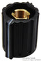 ELMA 023-3420 Knob, Round Shaft, 6 mm, Nylon (Polyamide), Round with Indicator Line, 14.5 mm