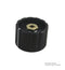 ELMA 021-5520 Knob, Round Shaft, 6.35 mm, Nylon (Polyamide), Round with Indicator Line, 28 mm