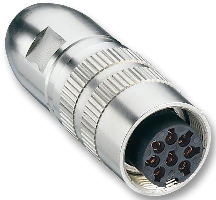 LUMBERG 0322 12 Circular Connector, 03 Series, Cable Mount Receptacle, 12 Contacts, Solder Socket, Threaded