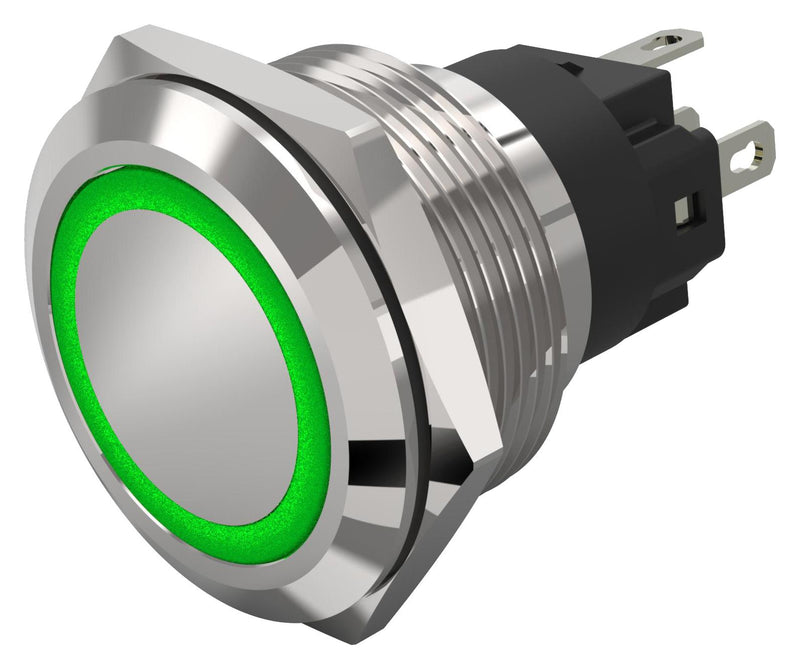 EAO 82-6151.1133 Vandal Resistant Switch 82 Series 22 mm Spdt Momentary Round Flat Flush Natural