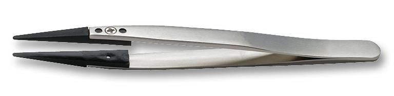 IDEAL-TEK 2ACPR.SA Tweezer, Replaceable Tips, Precision, 130 mm, Stainless Steel Body, PEEK Tip