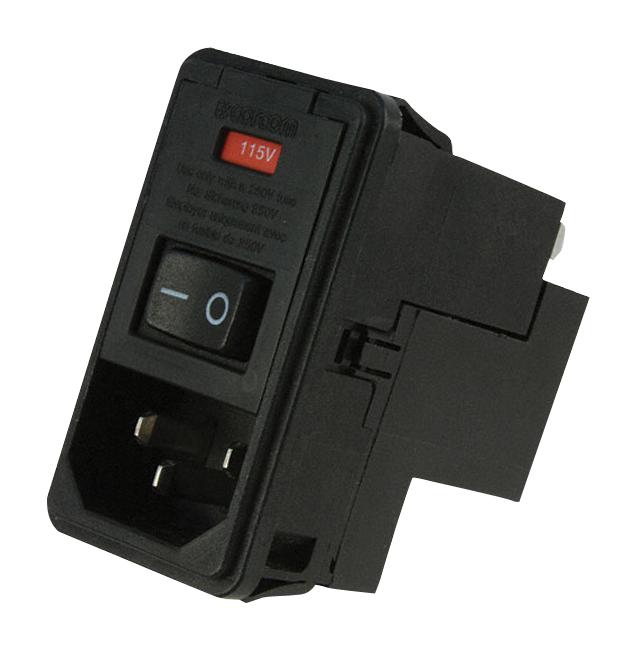 TE Connectivity 6609107-6 IEC Filter 250 VAC Standard 3 A Quick Connect