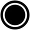 Rosco Standard Black and White Glass Spectrum Gobo #81115 Circle Outline (86mm = 3.4")