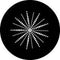 Rosco Standard Black and White Glass Spectrum Gobo #81151 Spikes and Lines (86mm = 3.4")