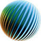 Rosco Standard Color Glass Spectrum Gobo #86629 Emosphere Cyan (86mm = 3.4")