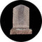 Rosco Standard Color Glass Spectrum Gobo #86688 Headstone (86mm = 3.4")
