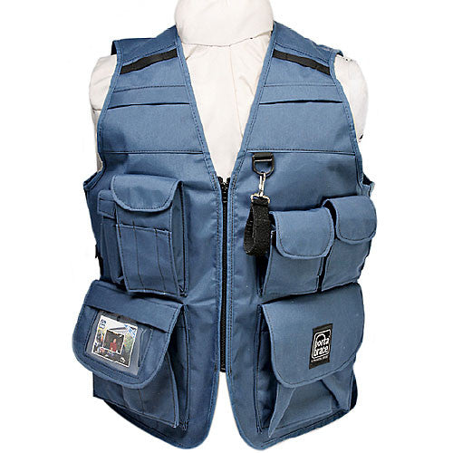 PortaBrace VV-M Videographer Vest (Extra Extra Large, Blue)