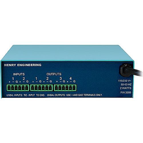 Henry Engineering U.S.D.A. 2x4 Utility Summing and Distribution Amplifier
