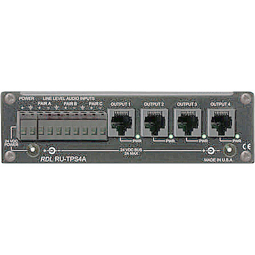 RDL RU-TPS4A Active Sender / Distributor - Twisted Pair Format-A