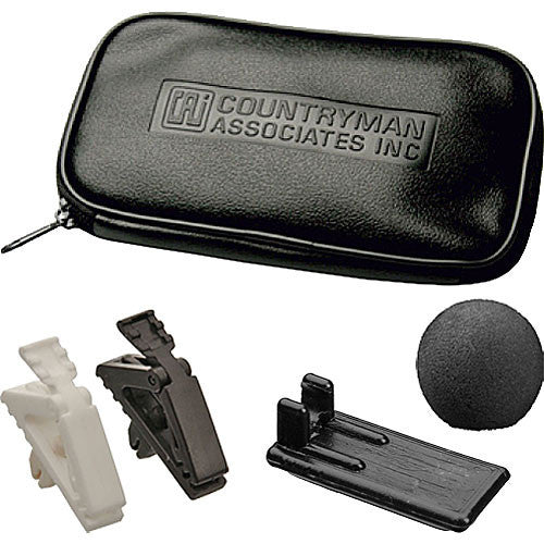 Countryman EMW Omnidirectional Lavalier Microphone with Flat Frequency Response for Sennheiser Transmitters with a 1-pin Lemo Connector (Black)