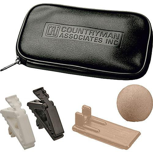 Countryman EMW Omnidirectional Lavalier Microphone with Peak Frequency Response for Sennheiser Transmitters with a 1-pin Lemo Connector (Beige)