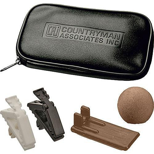 Countryman EMW Omnidirectional Lavalier Microphone with Flat Frequency Response for Sennheiser Transmitters with a 1-pin Lemo Connector (Cocoa)