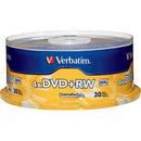 Verbatim DVD+RW 4.7GB, 4x, Recordable Disc (Spindle Pack of 30)