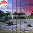 Tiffen 4 x 6" 5 Red Hard-Edge Graduated Filter (Vertical Orientation)