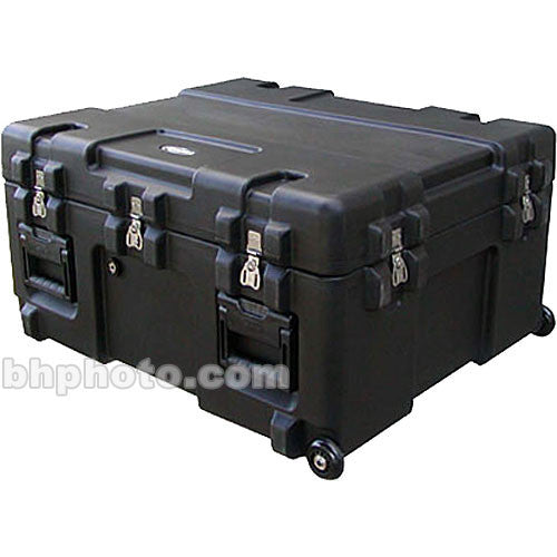 SKB 3R3025-15B-CW Roto-Molded Mil-Standard Utility Case with Cubed Foam Interior and wheels