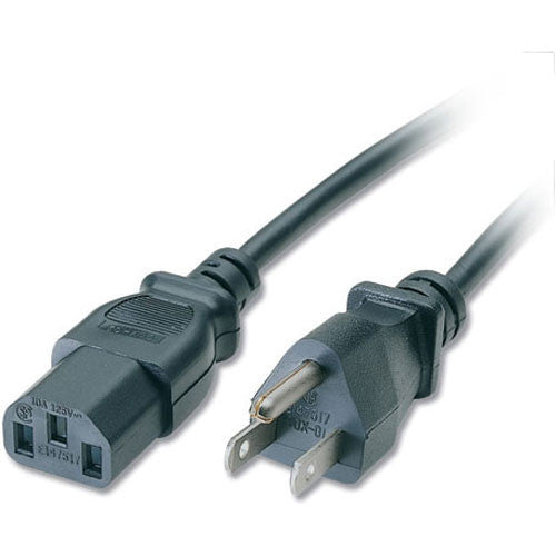 C2G 18 AWG Universal Power Cord (NEMA 5-15P to IEC C13, 3')