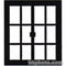 Chimera Window Pattern for 42x42" Compact Frame - Split Door