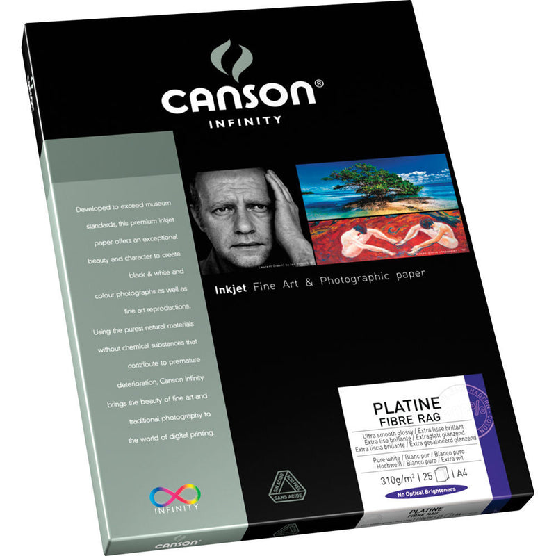 Canson Infinity Platine Fibre Rag Paper (8.5 x 11", 25 Sheets)