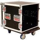 Gator Cases G-Tour 10U Cast Tour Style ATA Flight Rack Case with Casters