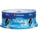 Verbatim Music CD-R 700MB Recordable Compact Disc (Spindle Pack of 25)