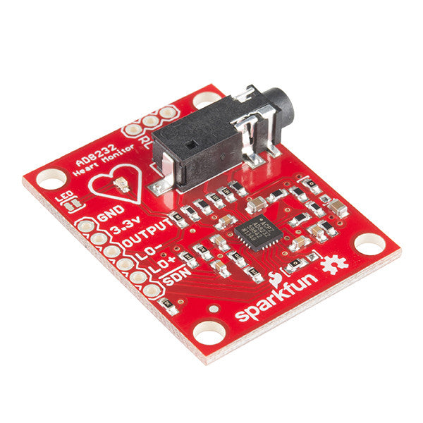 Tanotis - SparkFun Single Lead Heart Rate Monitor - AD8232 Biometrics, Sparkfun Originals - 1