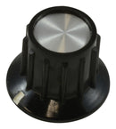 Alcoswitch - TE Connectivity PKA50B1/4 Knob Round Shaft 6.35 mm Phenolic Ribbed With Indicator Line 20.2 PKA Series