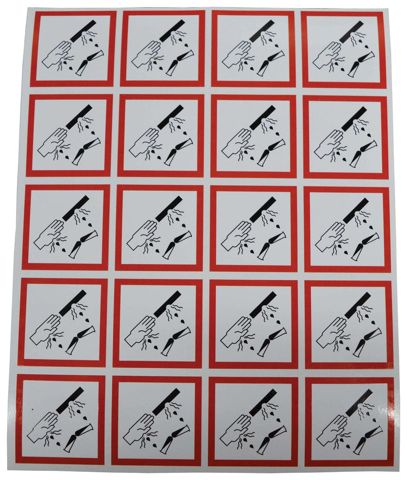 Multicomp PRO MP001256 Label Self Adhesive 40 mm Vinyl Corrosive