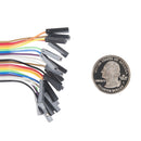 Tanotis - SparkFun Jumper Wires - Connected 6" (M/F, 20 pack) Wire - 3