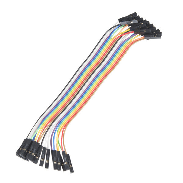 Tanotis - Genuine sparkfun Jumper Wires - Connected 6" (F/F, 20 pack) - 1