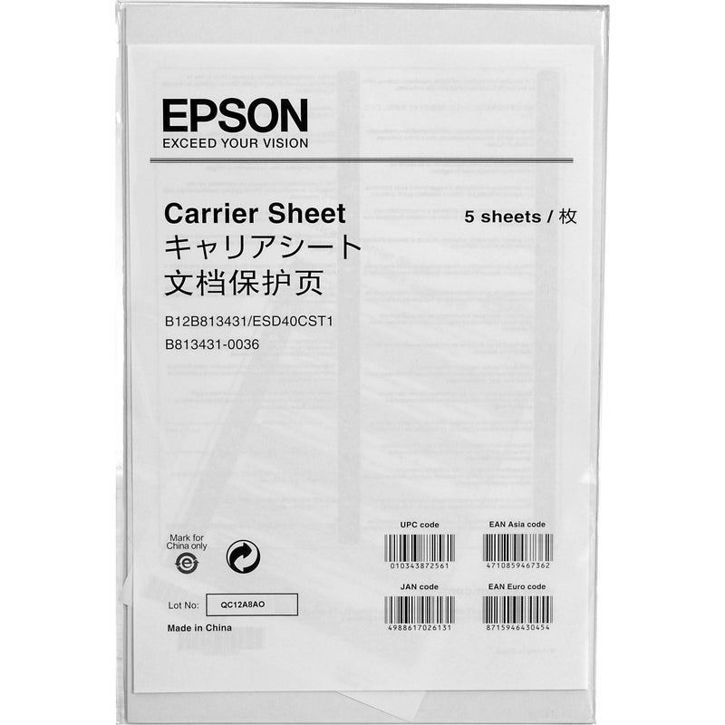 Epson B12B813431 Carrier Sheet Kit For Workforce Pro GT-S50/80 Scanners
