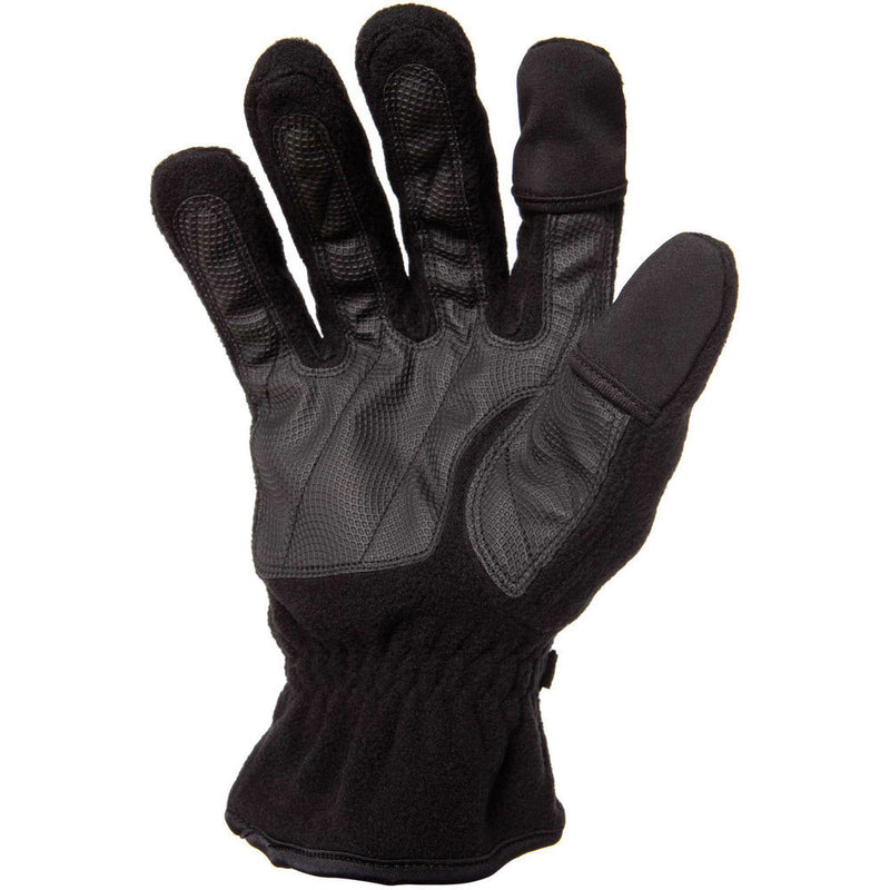 Freehands Women's Unlined Fleece Gloves (Large, Black)