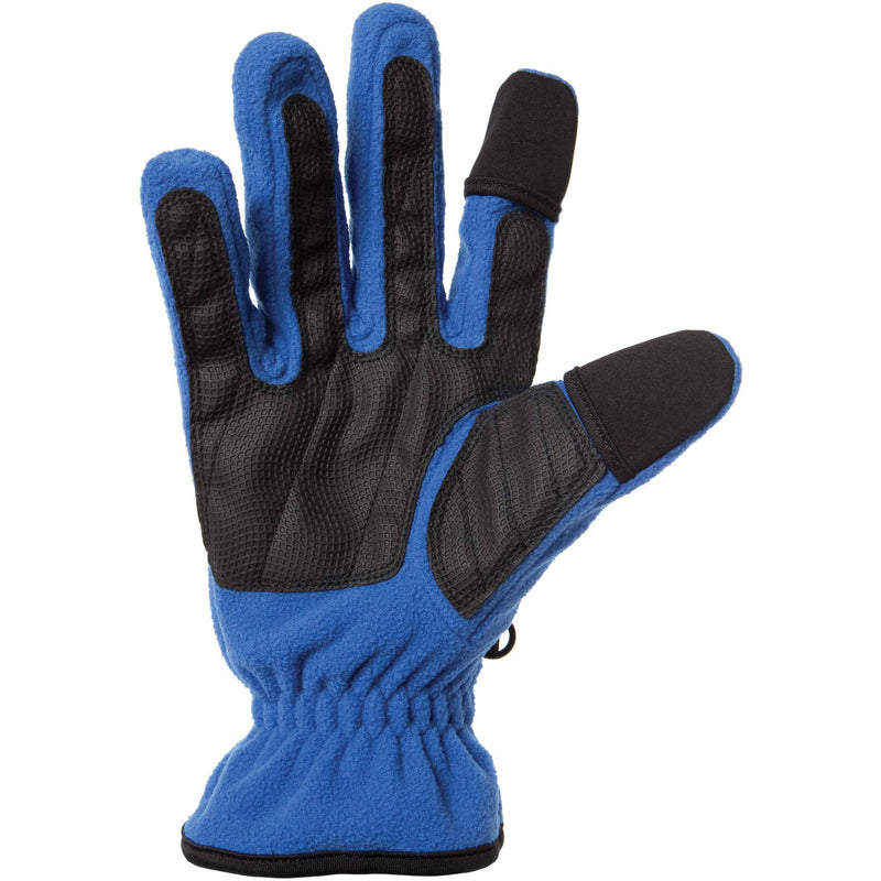 Freehands Women's Unlined Fleece Gloves (Medium, Blue)