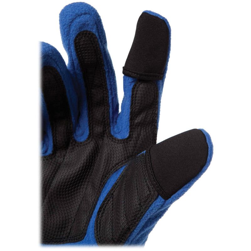 Freehands Women's Unlined Fleece Gloves (Medium, Blue)