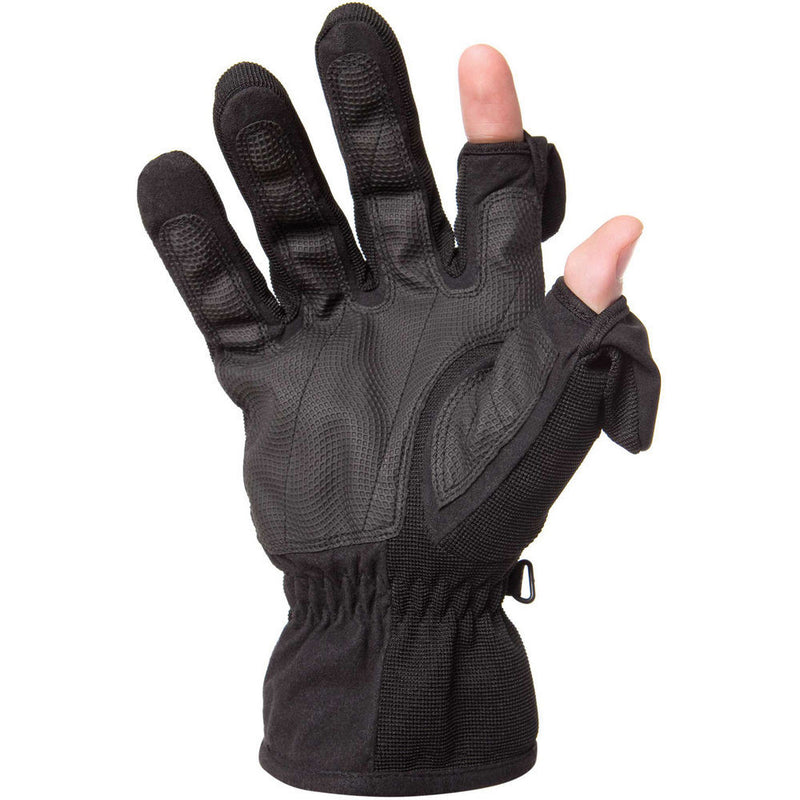 Freehands Men's Stretch Thinsulate Gloves (Small, Black)