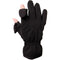 Freehands Men's Stretch Thinsulate Gloves (Medium, Black)