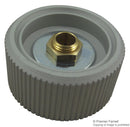 MENTOR 534.6 Knob, Round Shaft, 6 mm, Aluminium, Round Knurled with Indicator Line, 36 mm