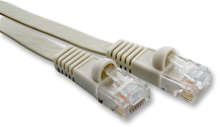 VIDEK 2966-0.3F Flat Cat6 UTP Ethernet Patch Lead 0.3m