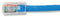 VIDEK 1996-1B Ethernet Cable, Patch Lead, Cat6, RJ45 Plug to RJ45 Plug, Blue, 1 m
