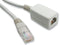 VIDEK 1966-1 Ethernet Cable, Patch Lead, Cat6, RJ45 Socket to RJ45 Plug, Beige, 1 m