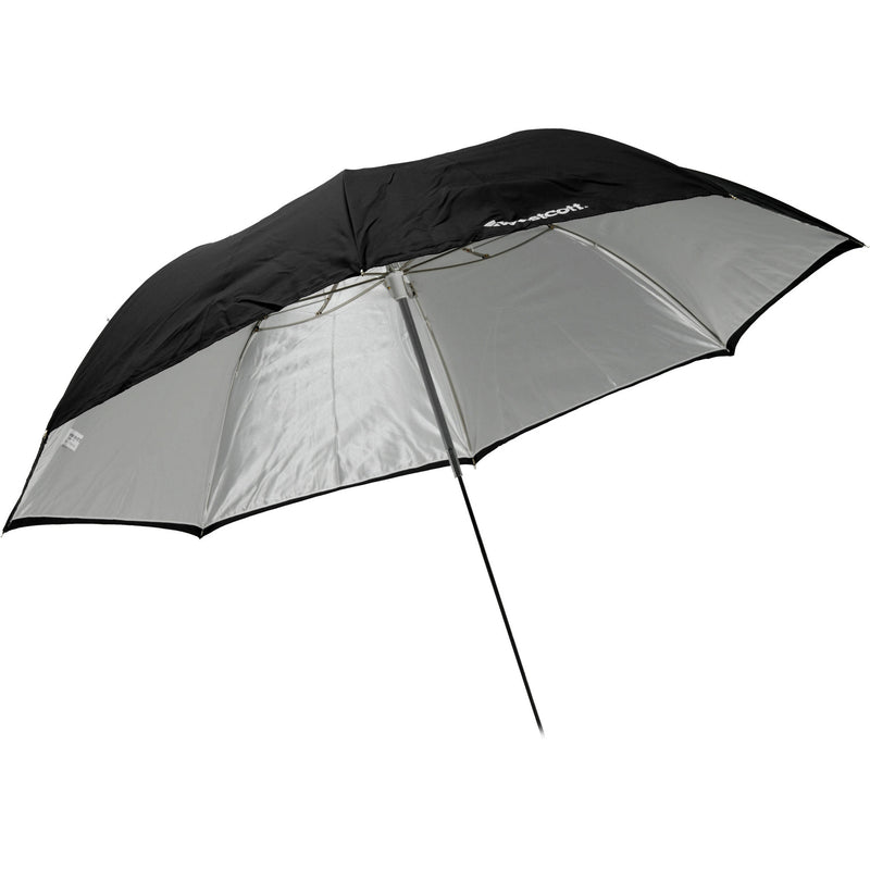 Westcott 60" White Satin Umbrella with Removable Black Cover