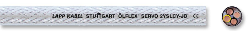 LAPP KABEL 0036425 Multicore Screened Cable, Servo, Per M, Transparent, 4 Core, 16 AWG, 1.5 mm&sup2;