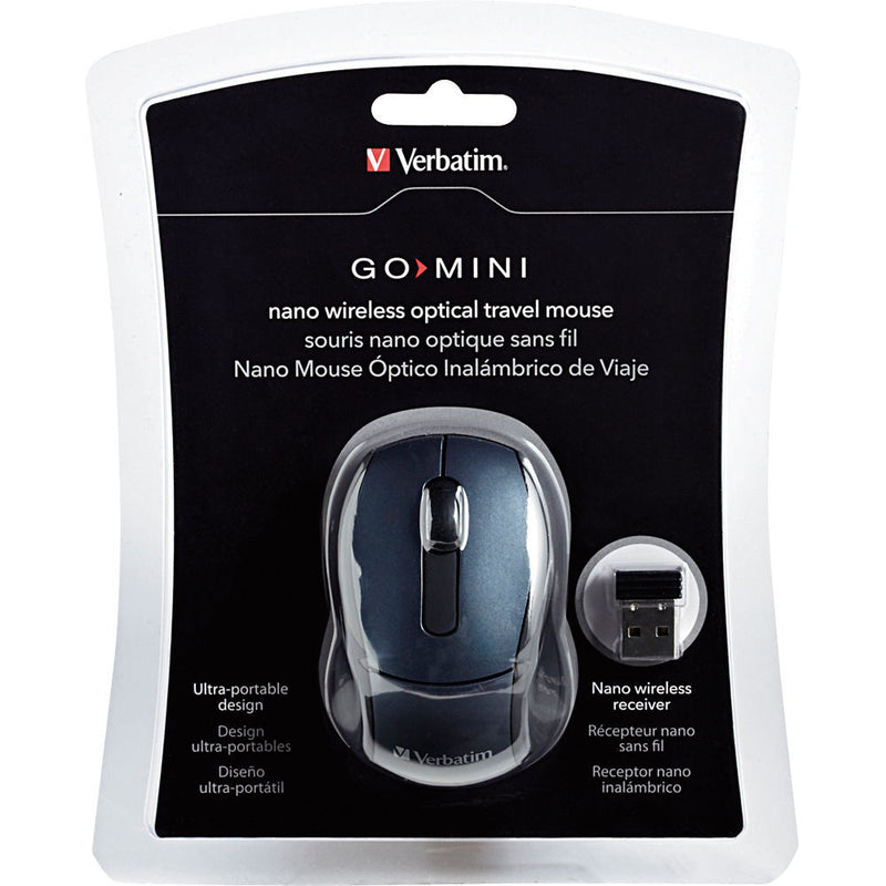 Verbatim Wireless Mini Travel Mouse - Graphite