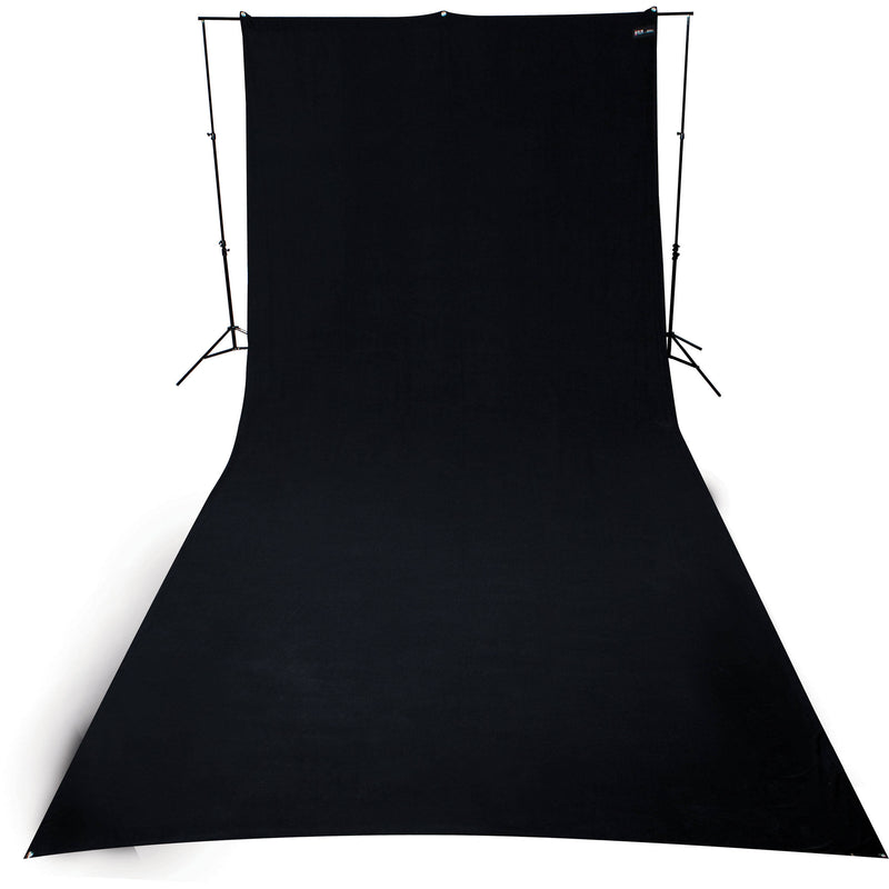 Westcott 9 x 20' Wrinkle-Resistant Polyester Backdrop (Rich Black)