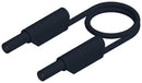 Hirschmann Test and Measurement 934168100 Lead 4mm Stackable Banana Plug Shrouded 1 kV 16 A