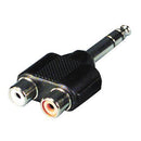 MCM 27-1380 Y-Adapter -.25? Plug to two Female RCA Jacks 99B2216