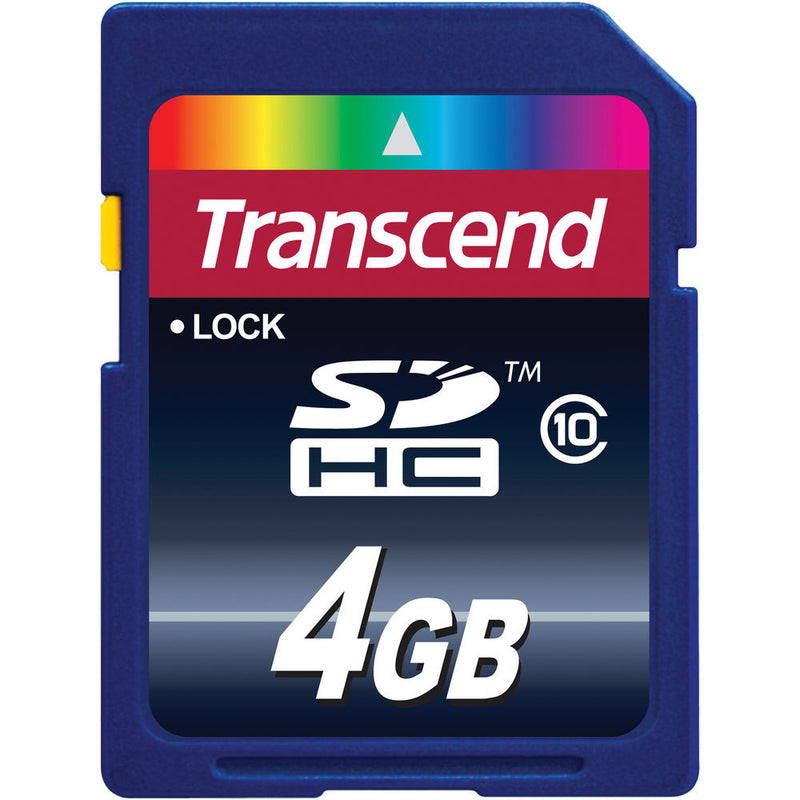 Transcend 4GB SDHC Memory Card Class 10