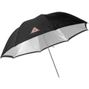 Photoflex Convertible Umbrella - White Satin with Removable Black Backing - 60"